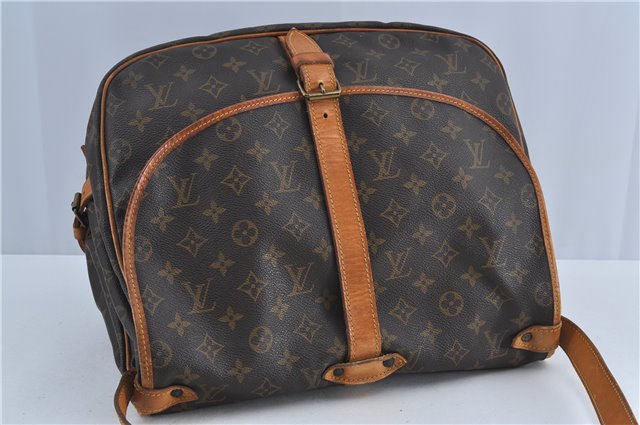 Authentic Louis Vuitton Monogram Saumur 35 Shoulder Cross Bag M42254 LV J4567