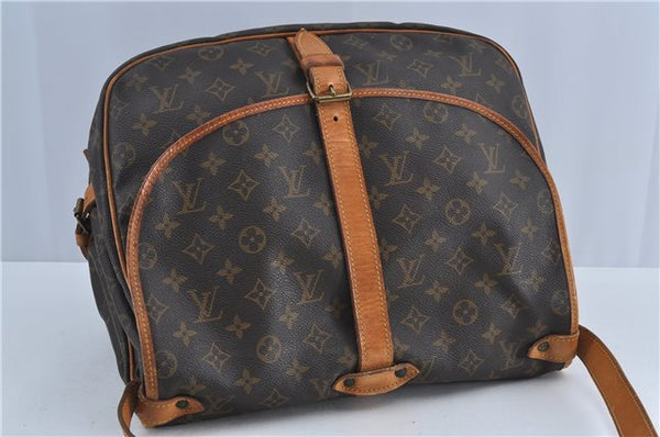 Authentic Louis Vuitton Monogram Saumur 35 Shoulder Cross Bag M42254 LV J4567