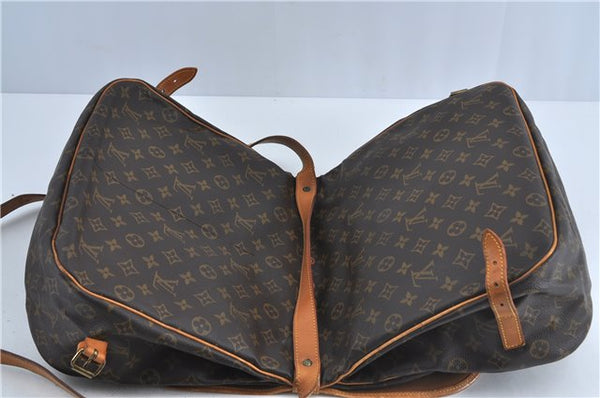 Authentic Louis Vuitton Monogram Saumur 35 Shoulder Cross Bag M42254 LV J4567