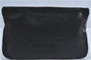 Authentic JIMMY CHOO Star Studs Leather Clutch Bag Purse Black J4571