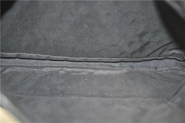 Authentic JIMMY CHOO Star Studs Leather Clutch Bag Purse Black J4571