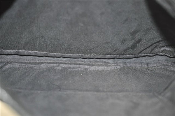 Authentic JIMMY CHOO Star Studs Leather Clutch Bag Purse Black J4571