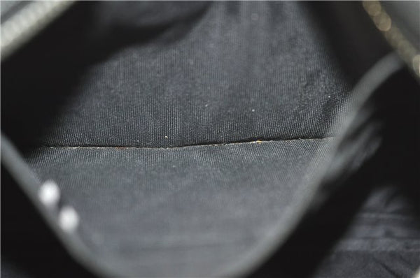 Authentic JIMMY CHOO Star Studs Leather Clutch Bag Purse Black J4571