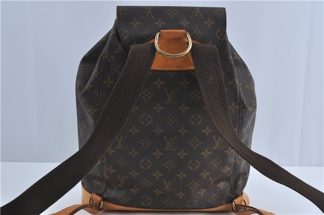 Authentic Louis Vuitton Monogram Montsouris GM Backpack M51135 LV J4573