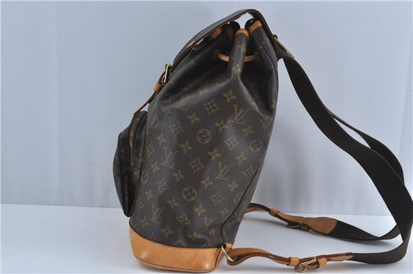 Authentic Louis Vuitton Monogram Montsouris GM Backpack M51135 LV J4573