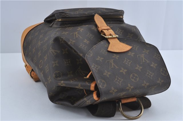 Authentic Louis Vuitton Monogram Montsouris GM Backpack M51135 LV J4573
