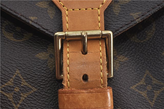 Authentic Louis Vuitton Monogram Montsouris GM Backpack M51135 LV J4573