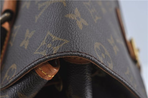 Authentic Louis Vuitton Monogram Montsouris GM Backpack M51135 LV J4573