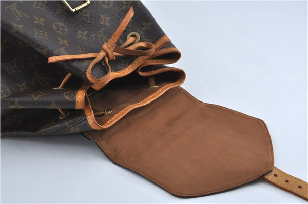 Authentic Louis Vuitton Monogram Montsouris GM Backpack M51135 LV J4573