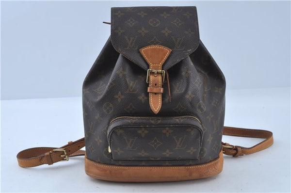 Authentic Louis Vuitton Monogram Montsouris MM Backpack M51136 LV J4577