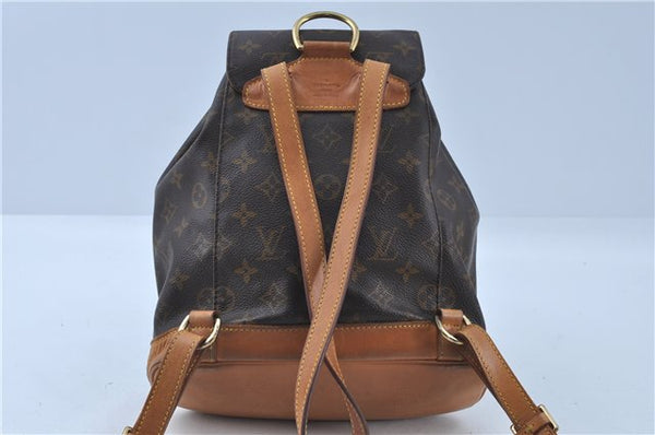 Authentic Louis Vuitton Monogram Montsouris MM Backpack M51136 LV J4577