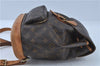 Authentic Louis Vuitton Monogram Montsouris MM Backpack M51136 LV J4577