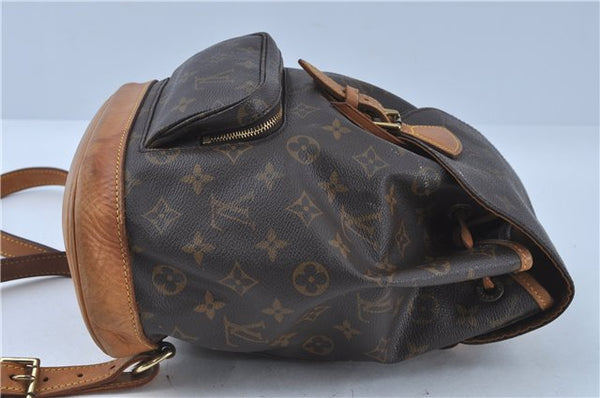 Authentic Louis Vuitton Monogram Montsouris MM Backpack M51136 LV J4577
