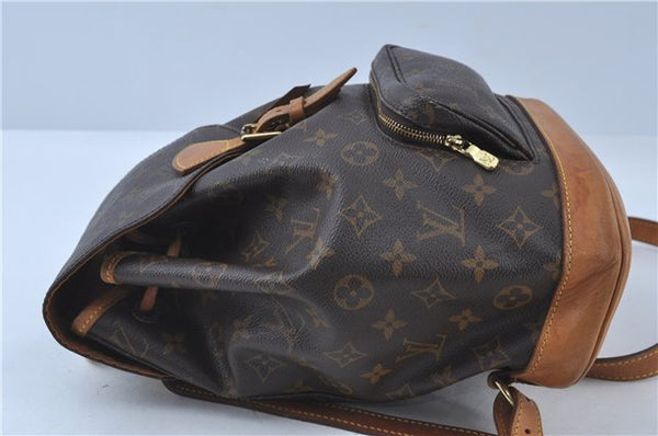 Authentic Louis Vuitton Monogram Montsouris MM Backpack M51136 LV J4577