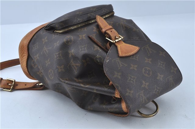 Authentic Louis Vuitton Monogram Montsouris MM Backpack M51136 LV J4577