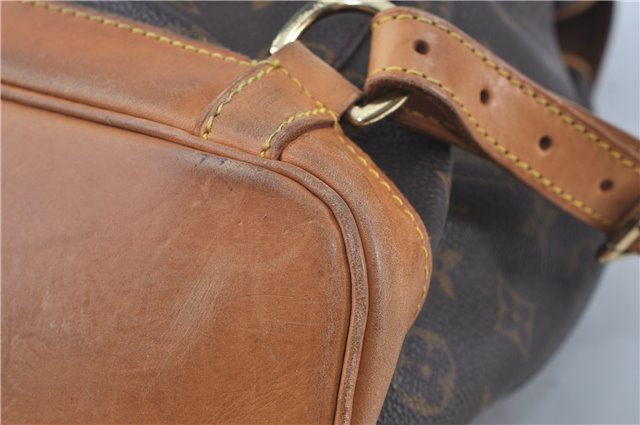 Authentic Louis Vuitton Monogram Montsouris MM Backpack M51136 LV J4577