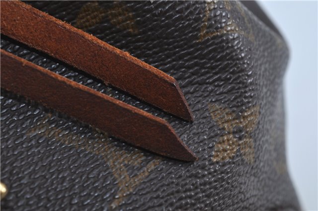 Authentic Louis Vuitton Monogram Montsouris MM Backpack M51136 LV J4577