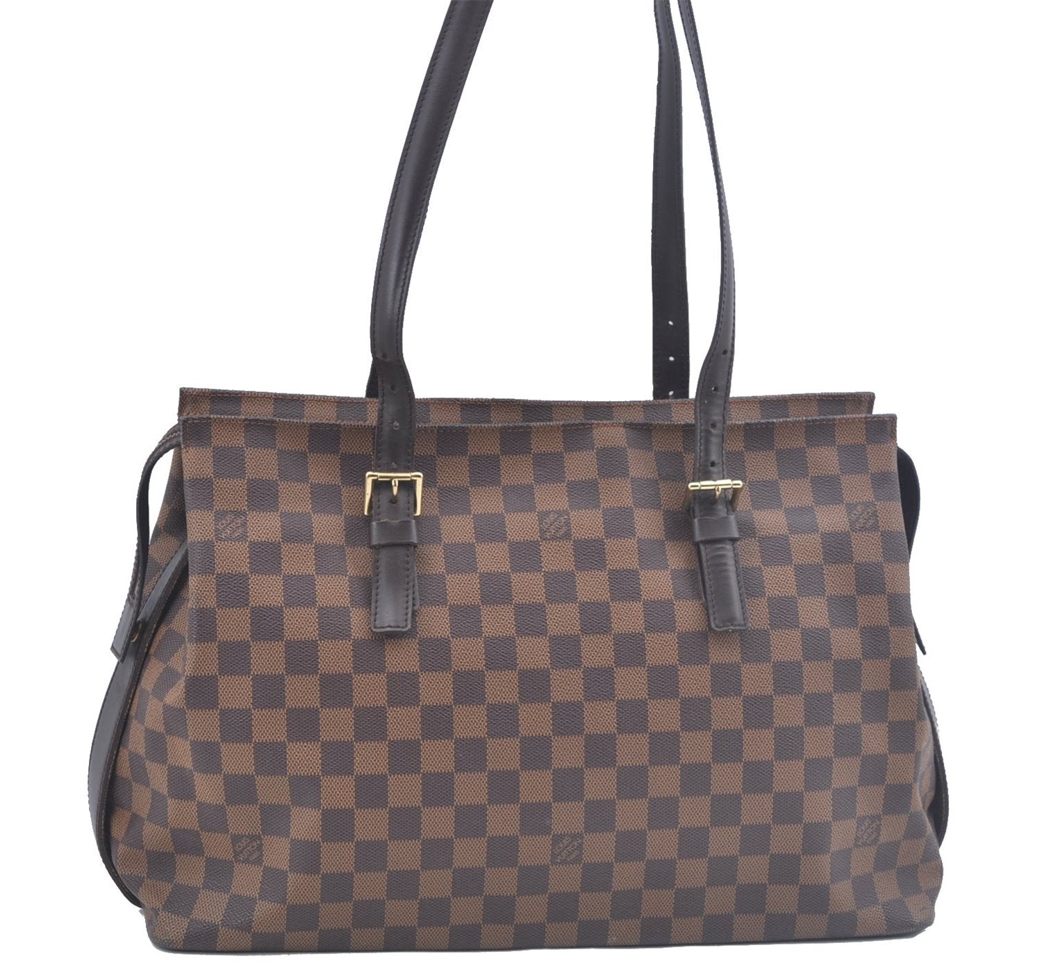 Authentic Louis Vuitton Damier Chelsea Shoulder Tote Bag N51119 LV J4579