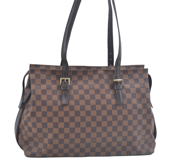 Authentic Louis Vuitton Damier Chelsea Shoulder Tote Bag N51119 LV J4579