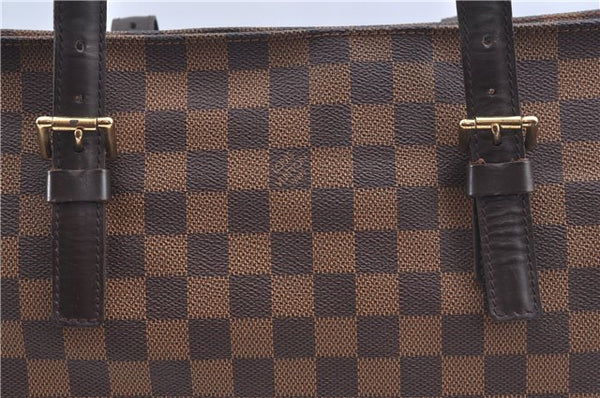 Authentic Louis Vuitton Damier Chelsea Shoulder Tote Bag N51119 LV J4579