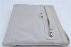 Authentic BALENCIAGA Classic Clip M Clutch Bag Purse Leather 273022 White J4606