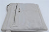 Authentic BALENCIAGA Classic Clip M Clutch Bag Purse Leather 273022 White J4606