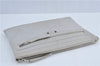 Authentic BALENCIAGA Classic Clip M Clutch Bag Purse Leather 273022 White J4606