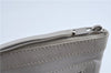 Authentic BALENCIAGA Classic Clip M Clutch Bag Purse Leather 273022 White J4606