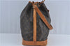Authentic Louis Vuitton Monogram Noe Shoulder Drawstring Bag M42224 LV J4608