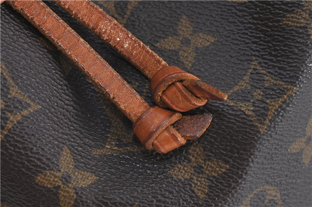 Authentic Louis Vuitton Monogram Noe Shoulder Drawstring Bag M42224 LV J4608