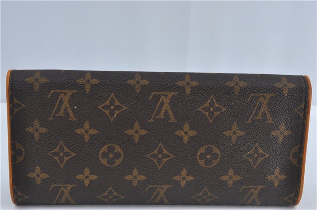 Authentic Louis Vuitton Monogram Pochette Twin GM Shoulder Bag M51852 LV J4609