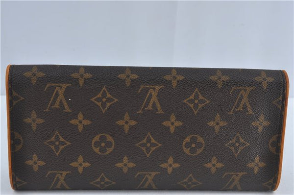 Authentic Louis Vuitton Monogram Pochette Twin GM Shoulder Bag M51852 LV J4609