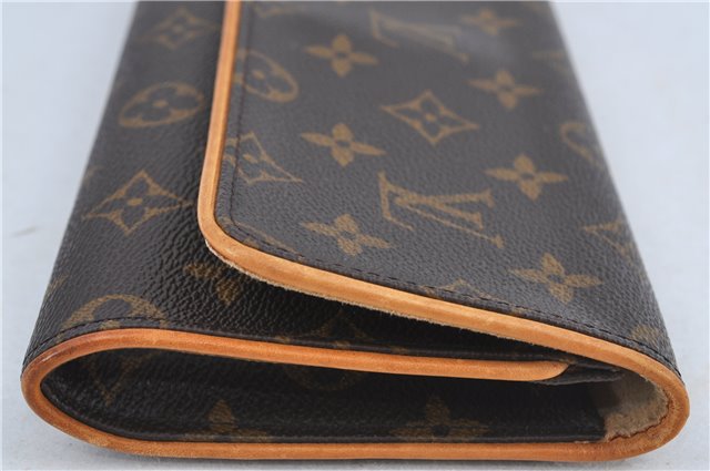 Authentic Louis Vuitton Monogram Pochette Twin GM Shoulder Bag M51852 LV J4609