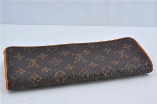 Authentic Louis Vuitton Monogram Pochette Twin GM Shoulder Bag M51852 LV J4609
