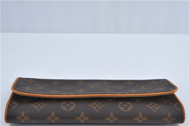 Authentic Louis Vuitton Monogram Pochette Twin GM Shoulder Bag M51852 LV J4609
