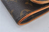 Authentic Louis Vuitton Monogram Pochette Twin GM Shoulder Bag M51852 LV J4609