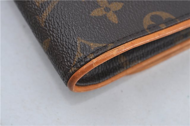 Authentic Louis Vuitton Monogram Pochette Twin GM Shoulder Bag M51852 LV J4609