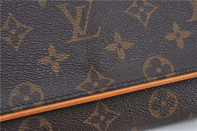 Authentic Louis Vuitton Monogram Pochette Twin GM Shoulder Bag M51852 LV J4609