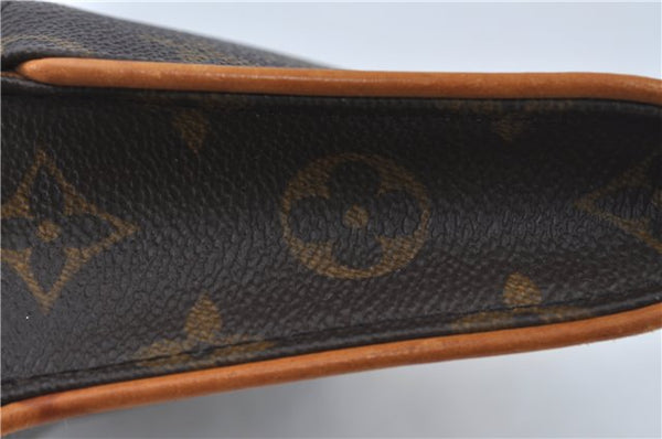 Authentic Louis Vuitton Monogram Pochette Twin GM Shoulder Bag M51852 LV J4609