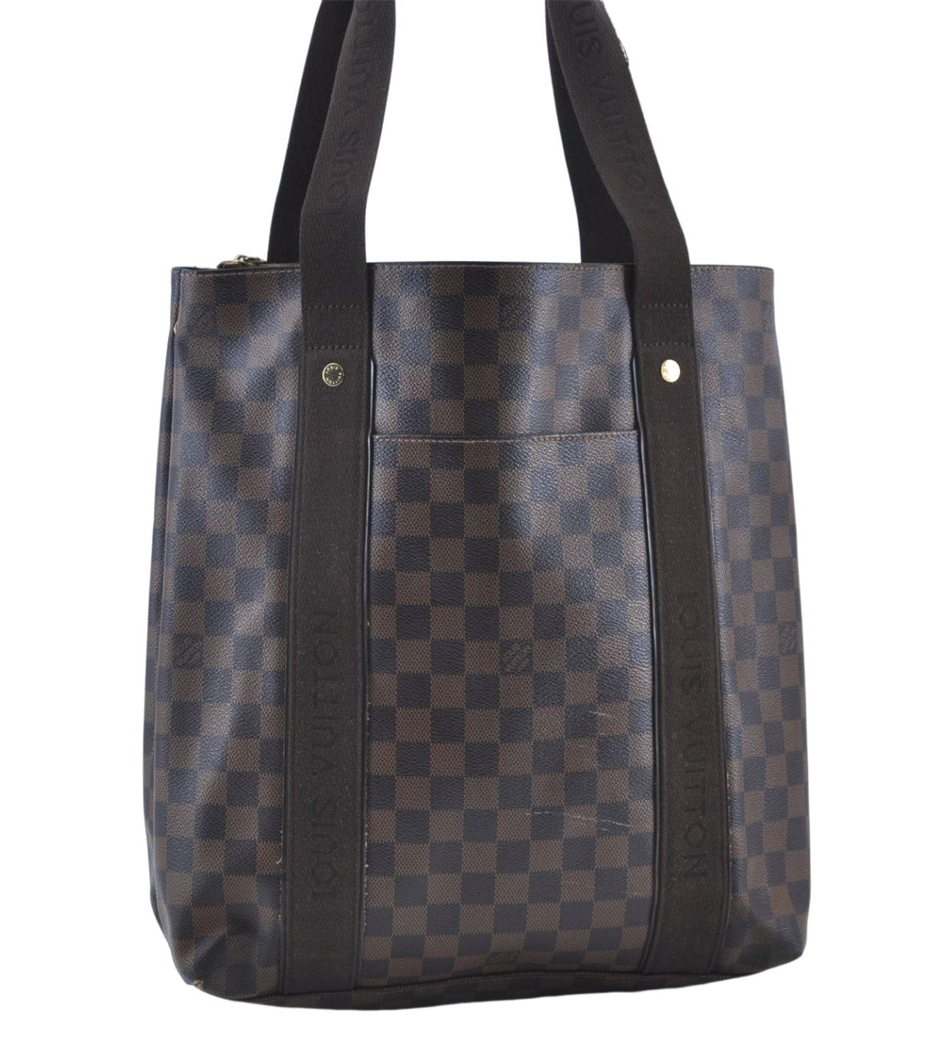 Authentic Louis Vuitton Damier Cabas Beaubourg Shoulder Tote Bag N52006 LV J4611