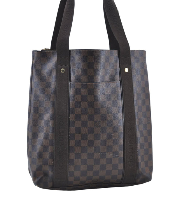 Authentic Louis Vuitton Damier Cabas Beaubourg Shoulder Tote Bag N52006 LV J4611
