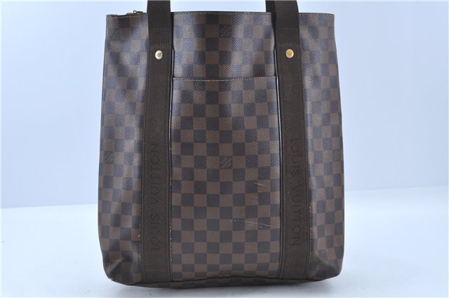 Authentic Louis Vuitton Damier Cabas Beaubourg Shoulder Tote Bag N52006 LV J4611