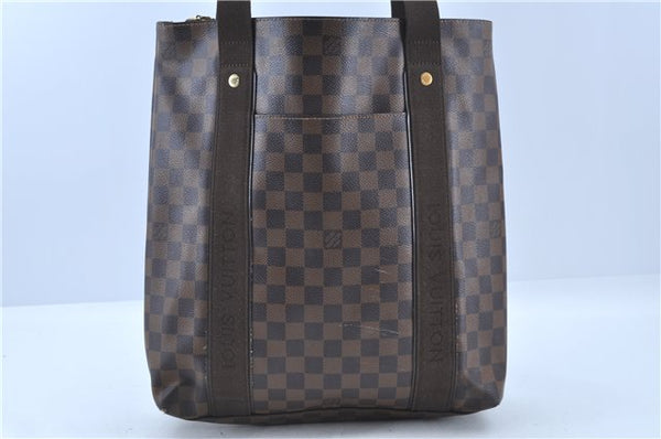Authentic Louis Vuitton Damier Cabas Beaubourg Shoulder Tote Bag N52006 LV J4611
