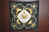 Authentic HERMES Carre 90 Scarf "SPRINGS " Silk Black J4614