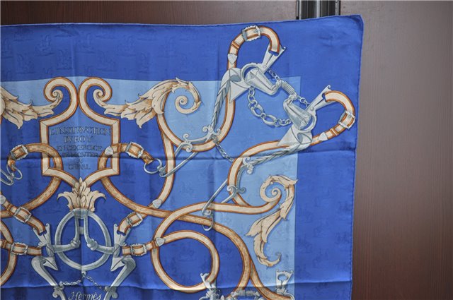 Auth HERMES Carre 90 Scarf 