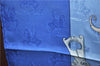 Auth HERMES Carre 90 Scarf "Par Mefsire ANTOINE DE PLVVINEL" Silk Blue J4623