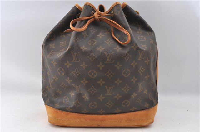 Authentic Louis Vuitton Monogram Noe Shoulder Drawstring Bag M42224 LV J4645