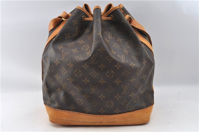 Authentic Louis Vuitton Monogram Noe Shoulder Drawstring Bag M42224 LV J4645