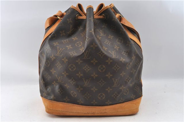 Authentic Louis Vuitton Monogram Noe Shoulder Drawstring Bag M42224 LV J4645
