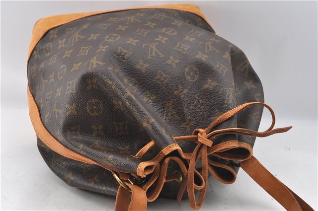 Authentic Louis Vuitton Monogram Noe Shoulder Drawstring Bag M42224 LV J4645